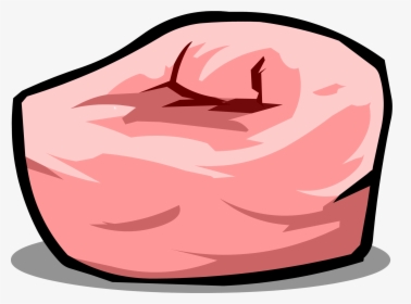 Pink Beanbag Chair Sprite - Bean Bag Chairs Cartoon, HD Png Download, Free Download