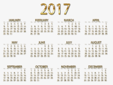 2017 Calendar Png - Calendar 2020 Thailand Holiday, Transparent Png, Free Download