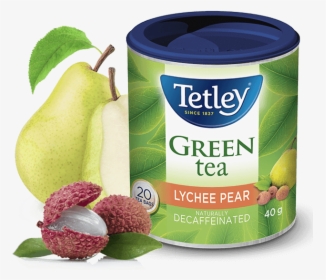 Tetley Decaffeinated Lychee Pear Green Tea - Tetley Green Tea Pomegranate, HD Png Download, Free Download