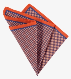 Red Patterned Silk Pocket Square - Triangle, HD Png Download, Free Download
