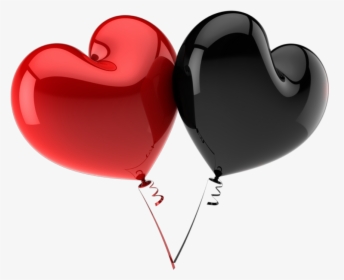 #hearts #corazones #ballons #globos #red #black #rojo - Heart Balloon Images Png, Transparent Png, Free Download
