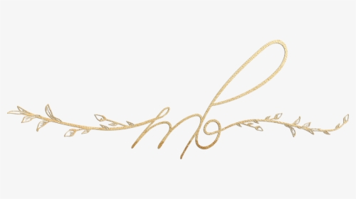 Mary Bielski"s Gold Scripted Logo - Chain, HD Png Download, Free Download