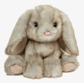 Sweet Vintage Gray Stuffed Animal Bunny - Douglas Licorice Sitting Floppy Bunny, HD Png Download, Free Download
