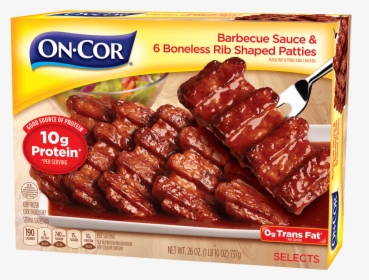 Barbecue Sauce & 6 Boneless Rib-shaped Patties - Riblet Frozen, HD Png Download, Free Download