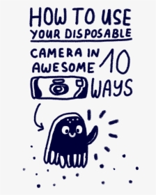 Selected Illustrations For Photojojo"s Disposable Camera - Cartoon, HD Png Download, Free Download