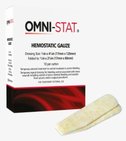 Omni-stat 2/3in X 4¾in Hemostatic Gauze Strips - Paper, HD Png Download, Free Download