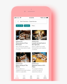 Airbnb App With Restaurants - Mobile Phone, HD Png Download, Free Download