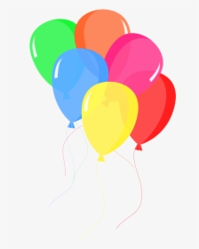 Colorful Balloons In Rainbow Colors - Word Party Balloons, HD Png Download, Free Download