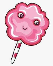 Vector Hand Drawn Simple Lollipop - Lollipop Smiling Clipart, HD Png Download, Free Download