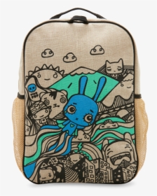 Black Pixopop Flying Stitch Bunny Grade School Backpack - Soyoung, HD Png Download, Free Download