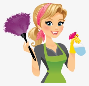 Clipart Stock Maid Service Cleaning Clip Art Transprent - Free Clipart Cleaning Lady, HD Png Download, Free Download