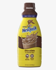 Nesquik 1% Lowfat Chocolate Milk 32 Fl - Nesquik Chocolate Milk, HD Png Download, Free Download