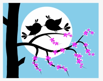 Gpy, Flowers And Birds, Png V - Birds, Transparent Png, Free Download