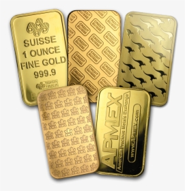 1 Oz Gold Generic Bar - Wallet, HD Png Download, Free Download