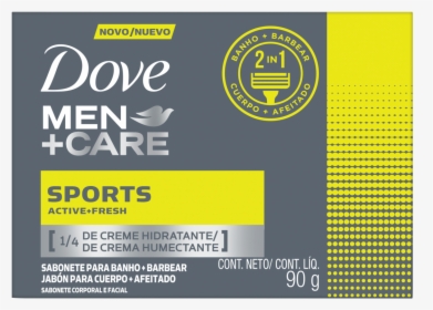 Men Care Jabón 2en1 Active Fresh - Dove Men Care, HD Png Download, Free Download