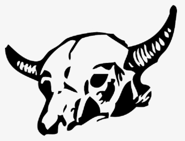 Head, Dead, Drawing, Skull, Cartoon, Bones, Farm, Cow - Animal Bones Clip Art, HD Png Download, Free Download