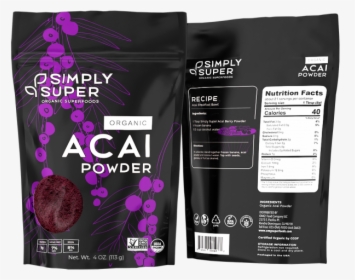 Acai Powder - Organic Maca Powder Simply Super, HD Png Download, Free Download