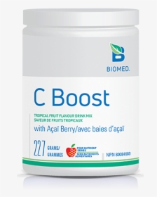 Biomed C Boost Drink Mix With Acai Berry 227g - Box, HD Png Download, Free Download