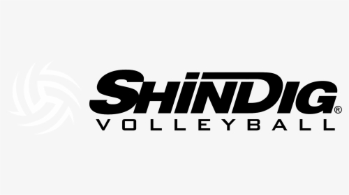 Shindig Volleyball Logo Black And White - Volleyball, HD Png Download, Free Download