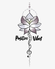 Pvy Full Lotus Wtext - Positive Vibes Png, Transparent Png, Free Download