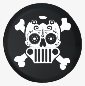 Jeep Sugar Skull Tire Cover, HD Png Download, Free Download