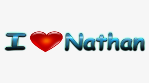 Nathan Love Name Heart Design Png - Portable Network Graphics, Transparent Png, Free Download