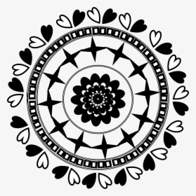 Mandala Flower Clipart Clip Art Library Stock Mandala - Visual Arts, HD Png Download, Free Download