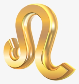 #leo #zodiac #star #constellation #sign #gold #3d - Gold Leo Sign Png, Transparent Png, Free Download