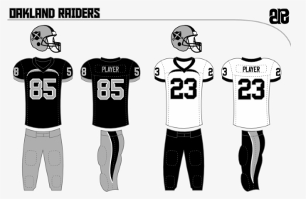 Transparent Raiders Clipart - Football Jersey Clipart Black And White, HD Png Download, Free Download