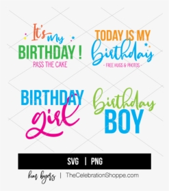 Birthday Svg Bundle Kim Byers - Graphic Design, HD Png Download, Free Download