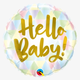 Picture Of Hello Baby Foil Balloon - 88007 Qualatex, HD Png Download, Free Download