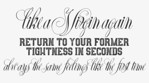 Text Like A Virgin Again - Calligraphy, HD Png Download, Free Download