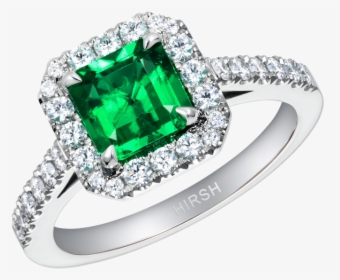 Emerald Engagement Ring - Engagement Ring, HD Png Download, Free Download