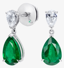 Wallace Emerald And Diamond Earrings - Earrings, HD Png Download, Free Download