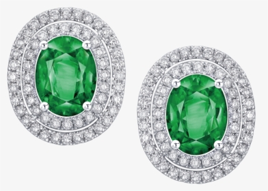 Ea27000344 - Diamond Earring Png Green, Transparent Png, Free Download