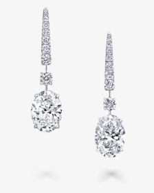 Transparent Oval Shape Png - Oval Cut Diamond Earrings, Png Download, Free Download