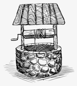Water-well - Sketch Of A Well, HD Png Download, Free Download