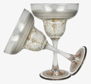 Set Of 2 Celebration Streamers Margarita Glass - Champagne Stemware, HD Png Download, Free Download