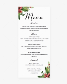 Christmas Menu Card Template By Littlesizzle"  Class="lazyload"  - Christmas Menu Card Template, HD Png Download, Free Download