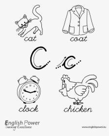 Colouring In Page Letter C For Kids - Hen Coloring, HD Png Download, Free Download