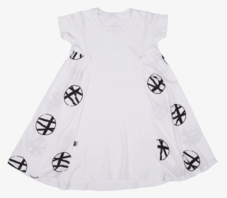 White Circles Boho Dress - Day Dress, HD Png Download, Free Download