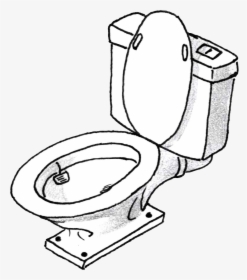 Toilet Drawing At Getdrawings - Toilet Drawing Transparent, HD Png Download, Free Download