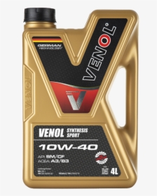 Olej Silnikowy 10w40 Samochodowy Lodz Producent Sport - Venol Oil, HD Png Download, Free Download