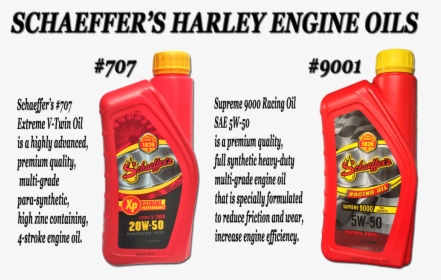 Schaeffer Harley Davidson Engine Oils 707 9001 - Bottle, HD Png Download, Free Download