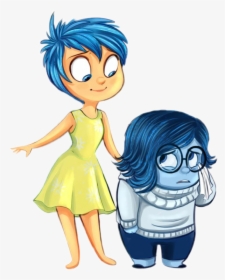 Inside Out Joy And Sadness Hug, HD Png Download, Free Download