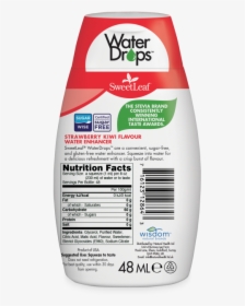 Water Drops Strawberry Kiwi Back - Nutrition Facts Label, HD Png Download, Free Download
