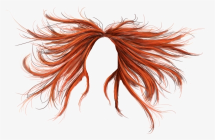 Orange Hair Wig Transparent Background, HD Png Download, Free Download