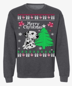 Dalmation Ugly Christmas Sweater - Sweater, HD Png Download, Free Download