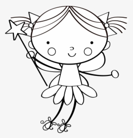 Fairy Digi Stamp - Cartoon, HD Png Download, Free Download