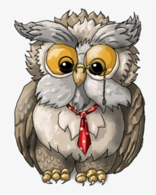 Wise Old Owl Cartoon, HD Png Download, Free Download